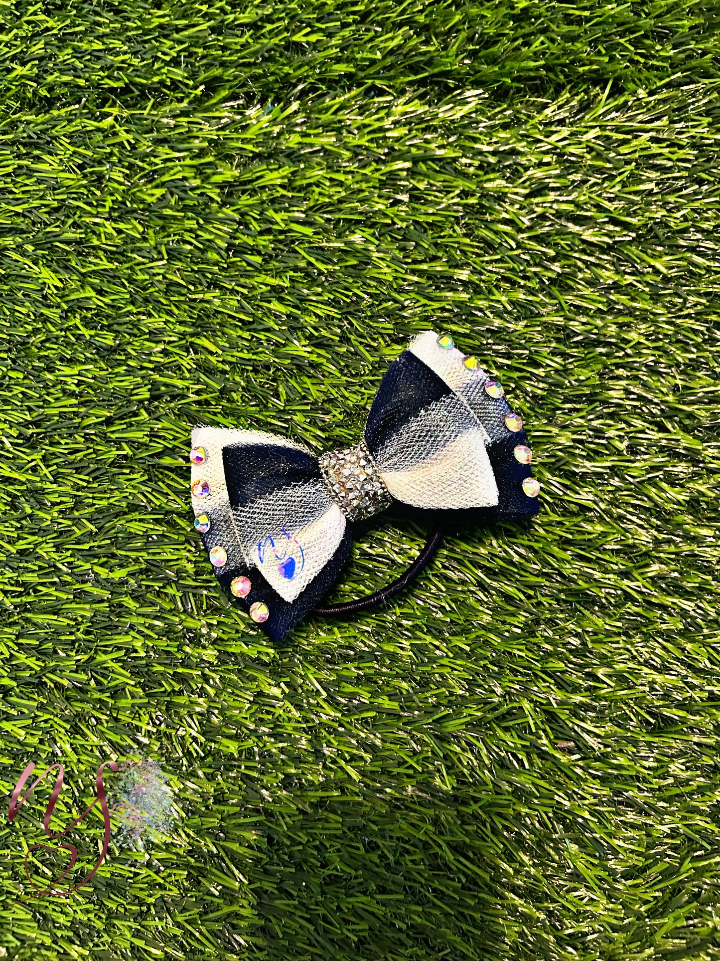 Navy Elegant Bling Bow!
