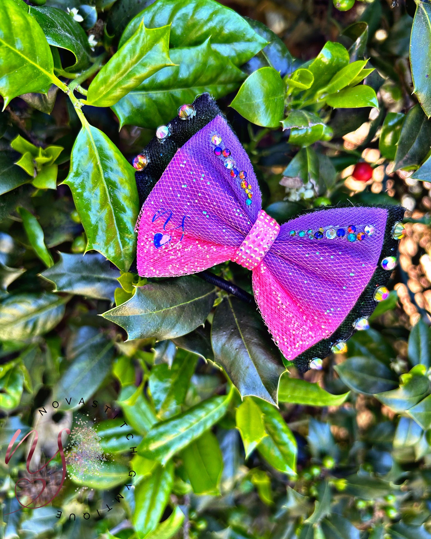 Ombré Purple And Pink Bow! 🖤💜💗✨