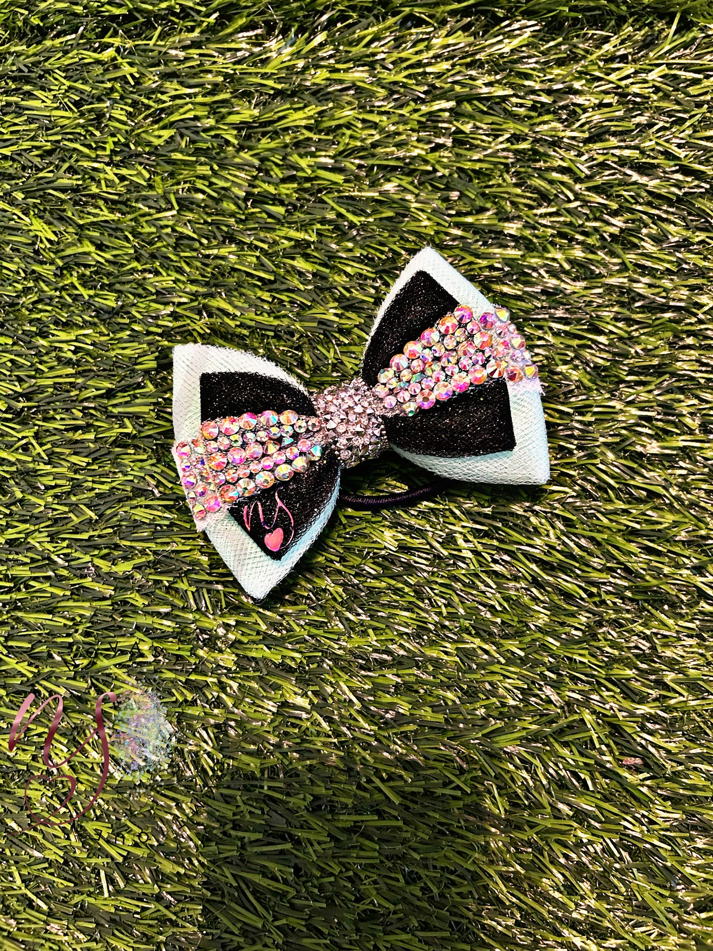 Minty Bling Bow