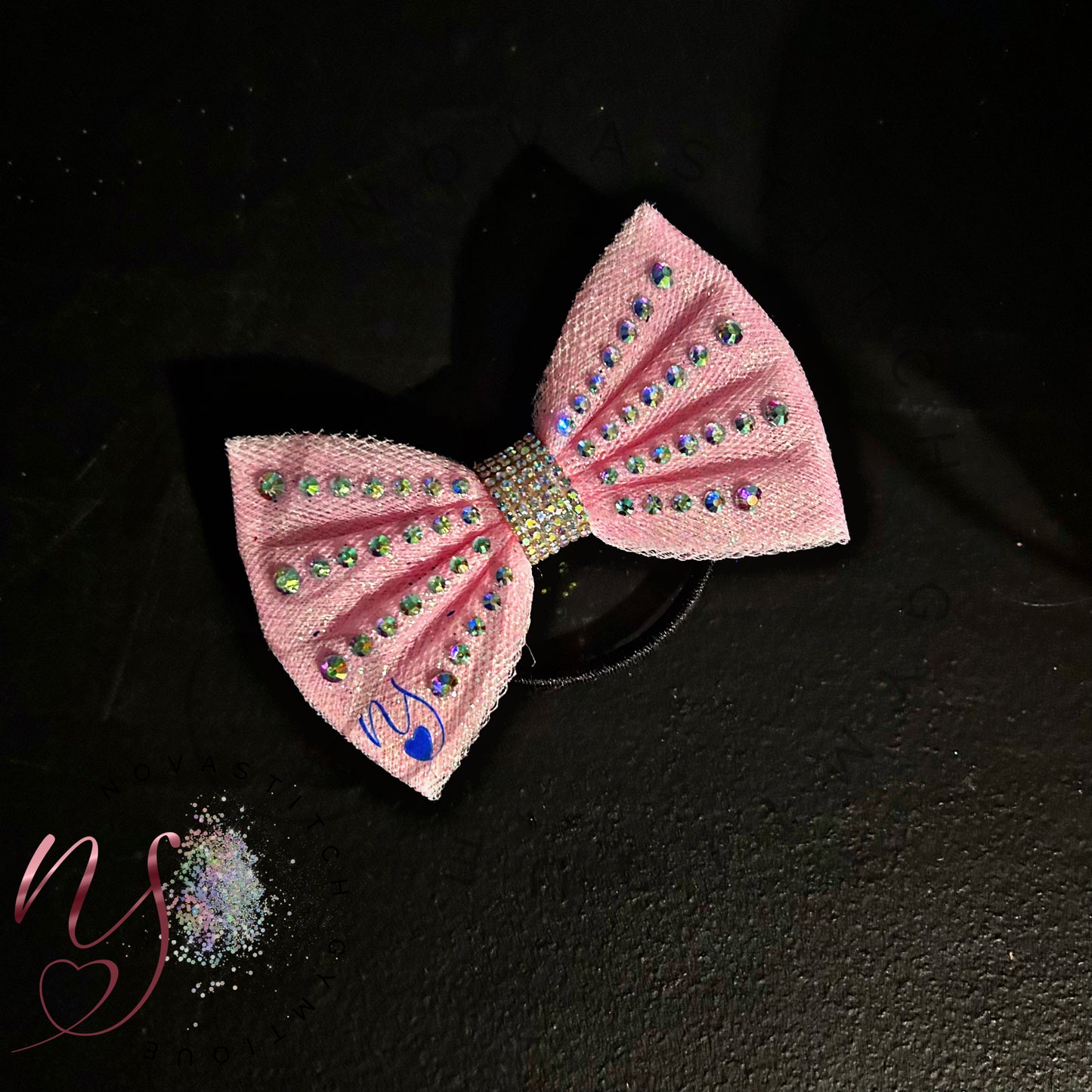 Baby Pink Rhinestone Bow!