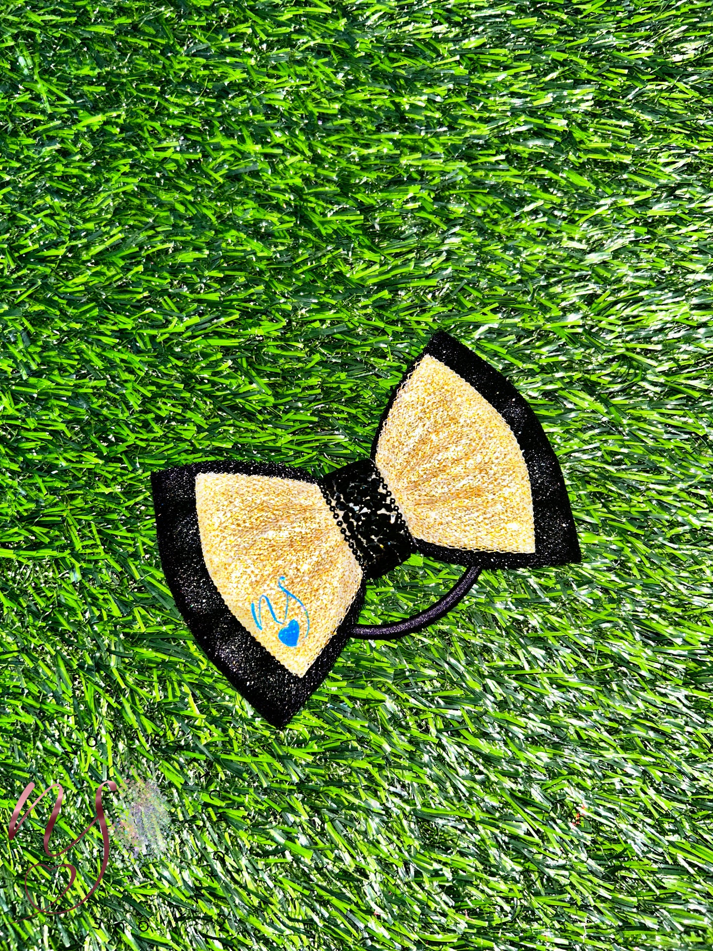 Black and Gold Double Bow! π