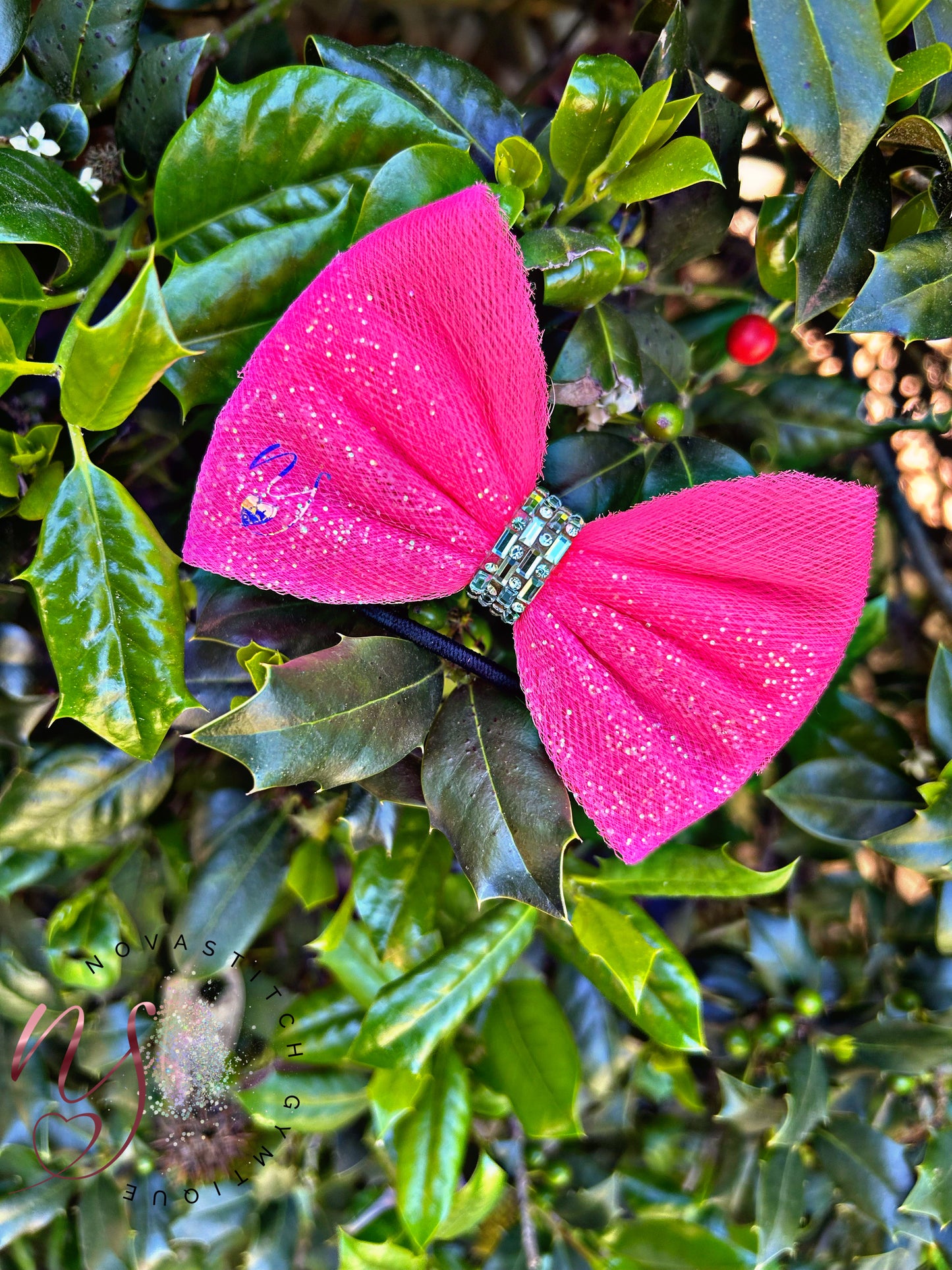 Ombré neon/sparkle Pink