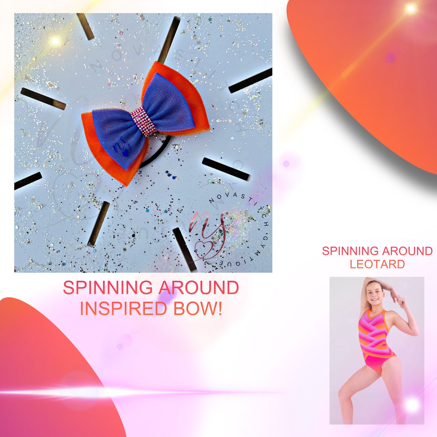 SPINNING AROUND INSPIRED BOW! 🧡