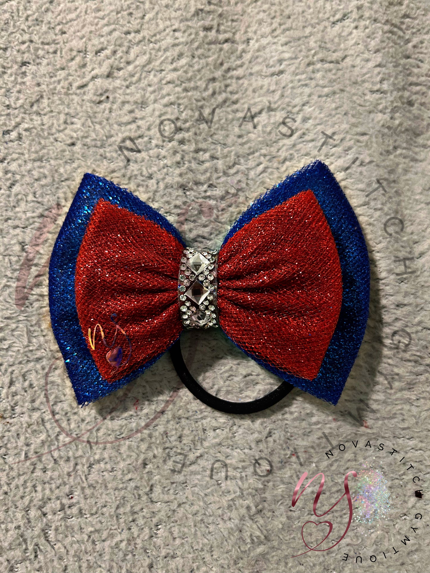 Red and Blue Double Bow! πβ€οΈ