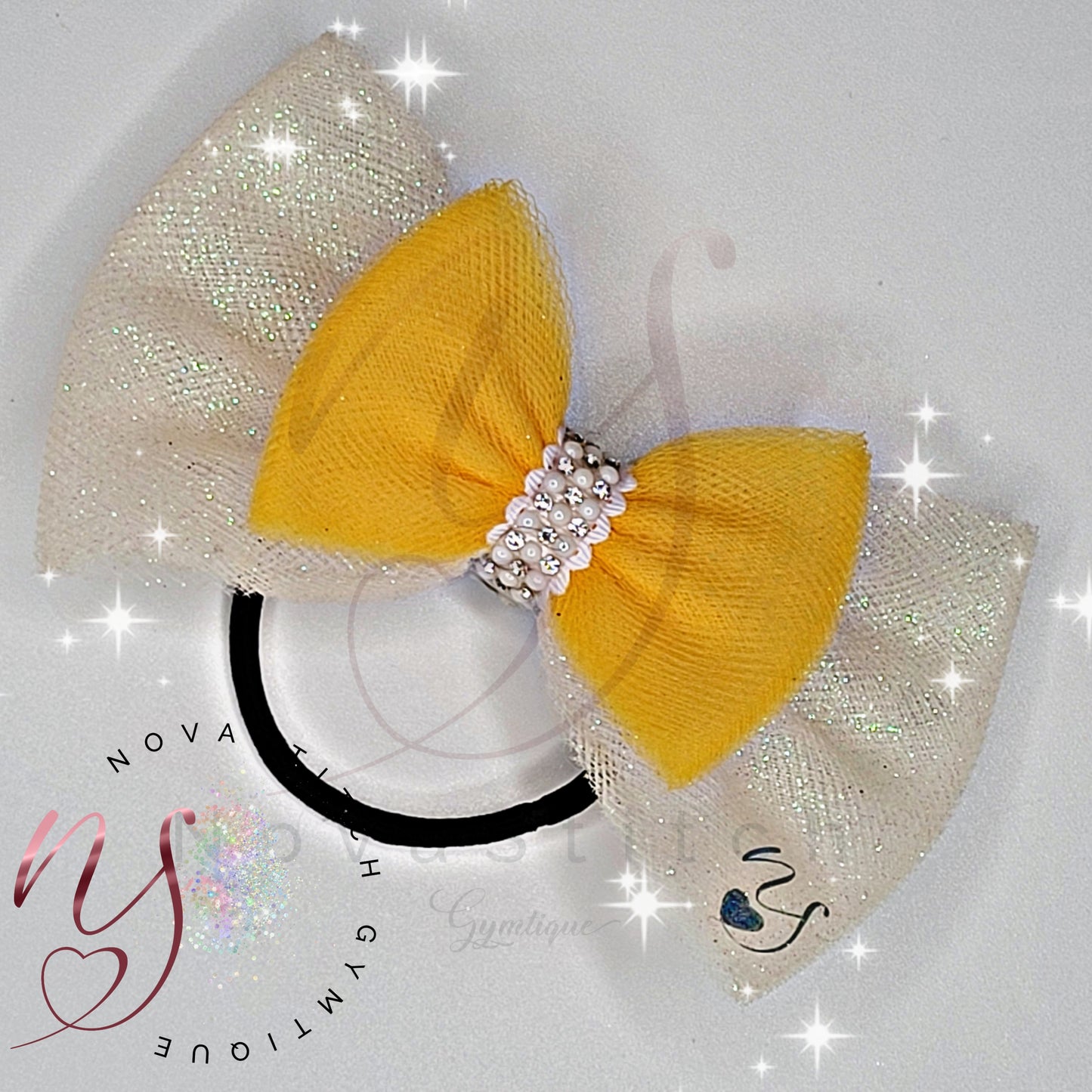 Angelic Creamsicle Double Bow