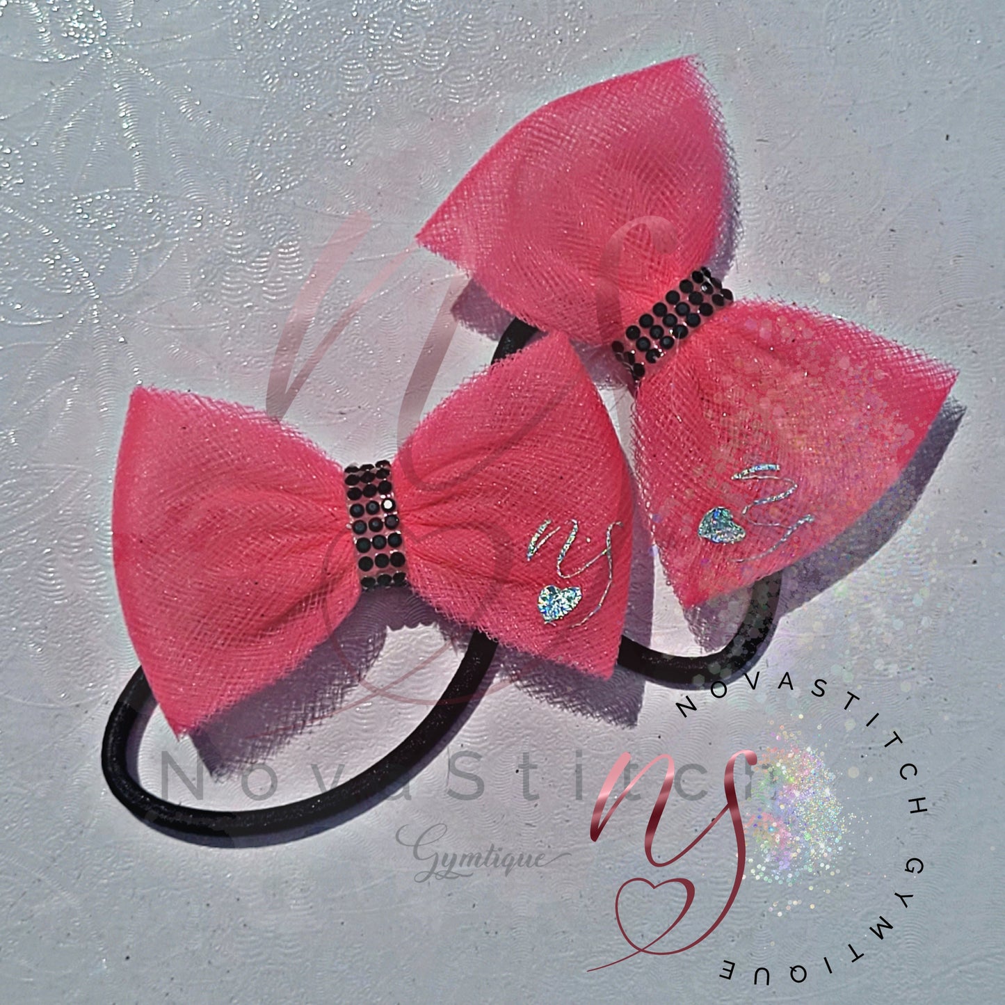 Neon Pink Mini Bows