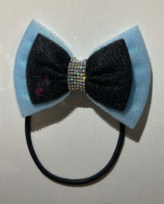 Coral Midnight Double Bow! 🩵🖤