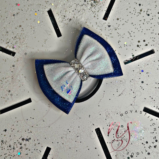 Blue/white Bow!